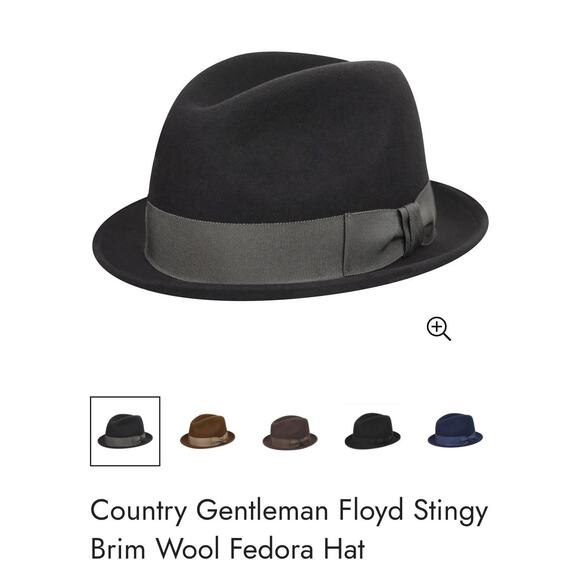 Country Gentleman Wool Fedora Large Hat - Picture 1 of 7
